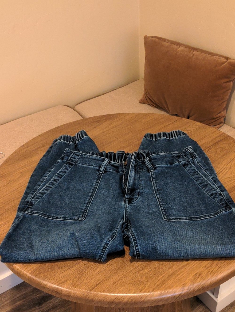 J. Crew Women's Denim Elastic-Waist Joggers